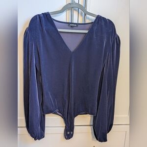 Deep Purple Velvet Body Suit